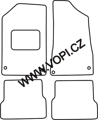 Autokoberce Audi 60 1965 - 1972 Royalfit (0247)